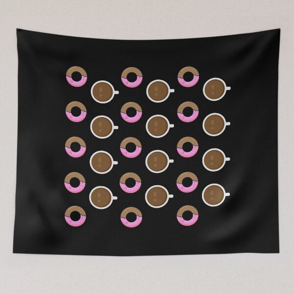 Item preview, Coffee & Donuts Patterns designed and sold by Colorfulandfun.