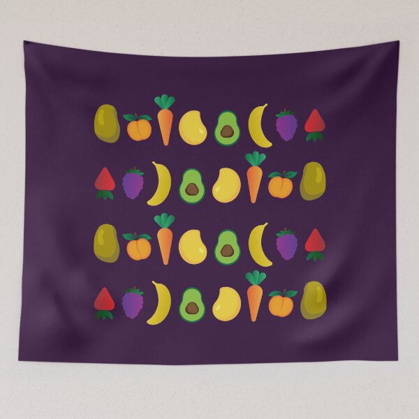 Item preview, Seamless pattern fruits and vegetables designed and sold by Colorfulandfun.