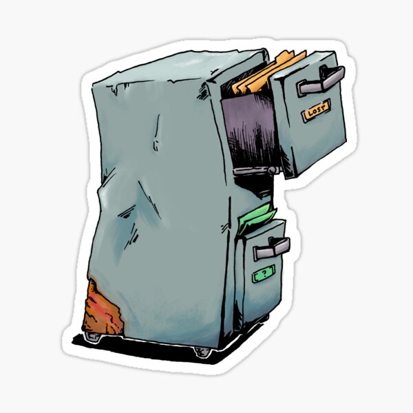 File Cabinet Stickers Redbubble