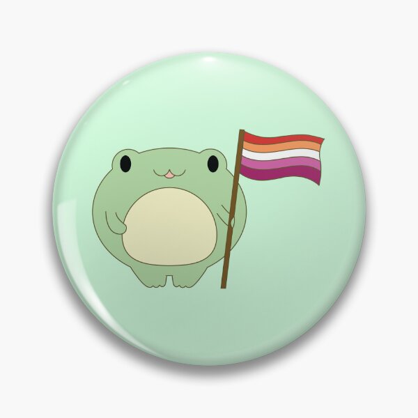 Item preview, Cute Frog Pride Froggy lesbian pride flag designed and sold by House Sparrow.