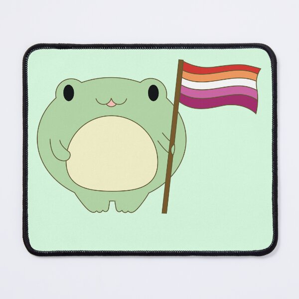 Item preview, Cute Frog Pride Froggy lesbian pride flag designed and sold by House Sparrow.