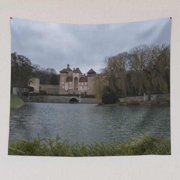Item preview, The castle of Sercy is a 12th-century castle in the Bourgogne-Franche-Comte. Cloudy winter day designed and sold by Maurizio Fabbroni.