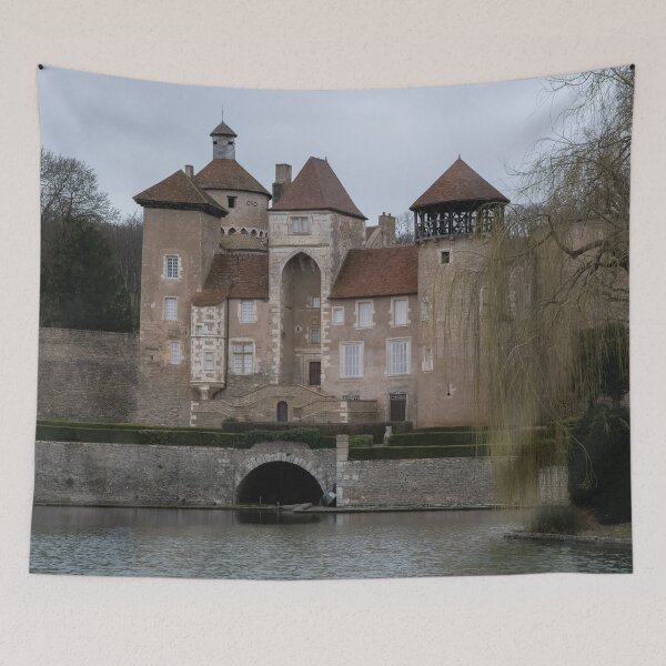 Item preview, The castle of Sercy is a 12th-century castle in the Bourgogne-Franche-Comte. Cloudy winter day designed and sold by Maurizio Fabbroni.