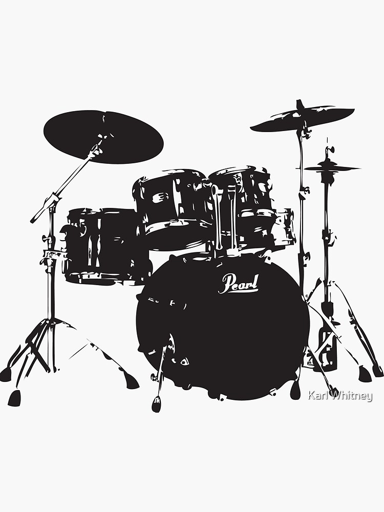 "Drums" Sticker for Sale by alloallo82 Redbubble