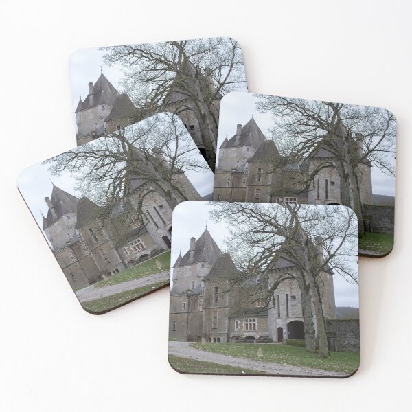 Item preview, The Castel of Coraboeuf  is a 14th-century castle in the Bourgogne-Franche-Comte. Cloudy winter day designed and sold by Maurizio Fabbroni.
