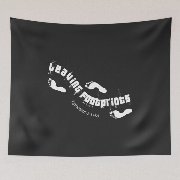 Item preview, Christian Design - Leaving Footprints - Ephesians 6:15 designed and sold by simplydesignart.