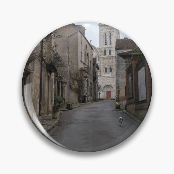 Item preview, Vezelay Abbey is a Benedictine and Cluniac monastery in the Bourgogne-Franche-Comte. Cloudy winter day. (vertical) designed and sold by Maurizio Fabbroni.