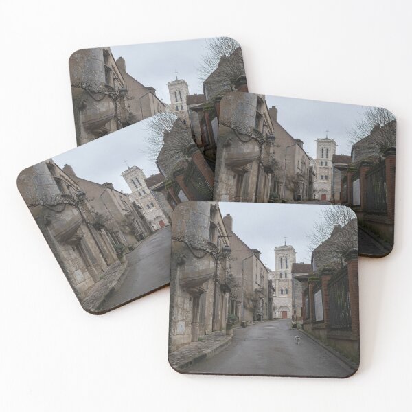 Item preview, Vezelay Abbey is a Benedictine and Cluniac monastery in the Bourgogne-Franche-Comte. Cloudy winter day. (vertical) designed and sold by Maurizio Fabbroni.