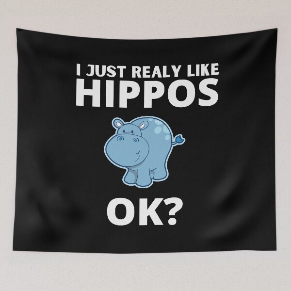 Item preview,  Hippo Really Like Hippos Hippo Lovers Hippopotamus designed and sold by Thetruemo.