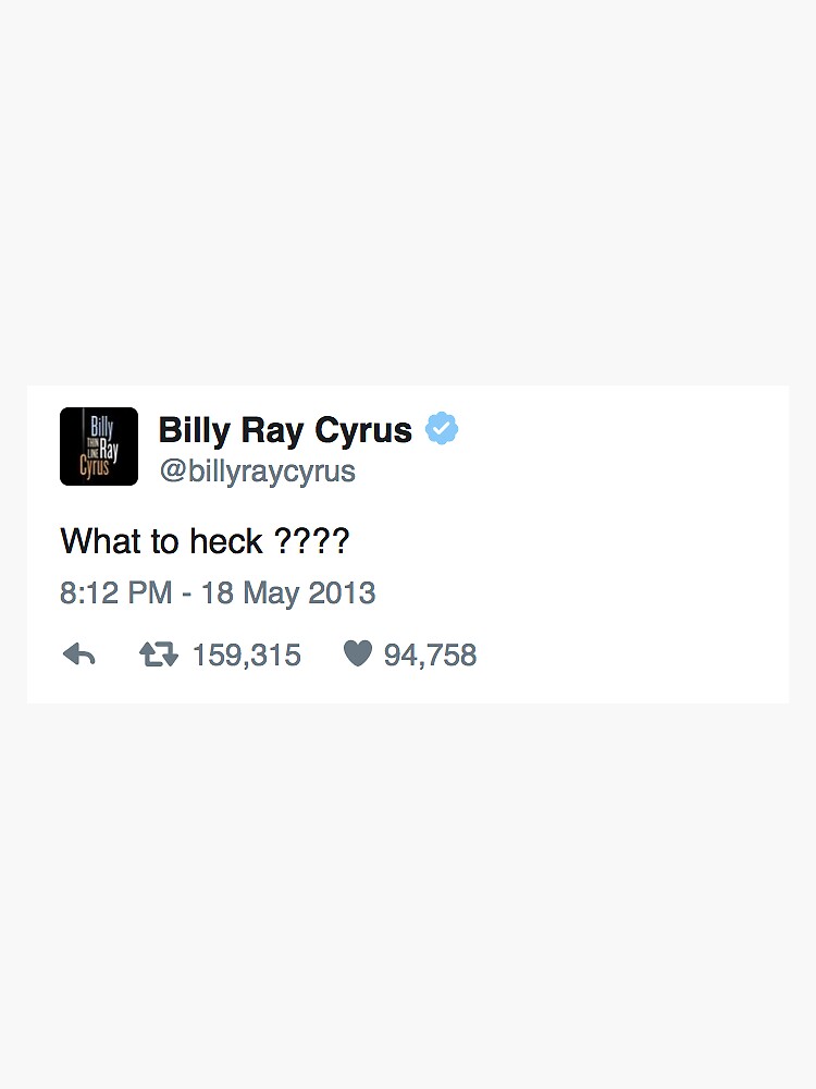 billy ray cyrus tweet ~ by cedougherty