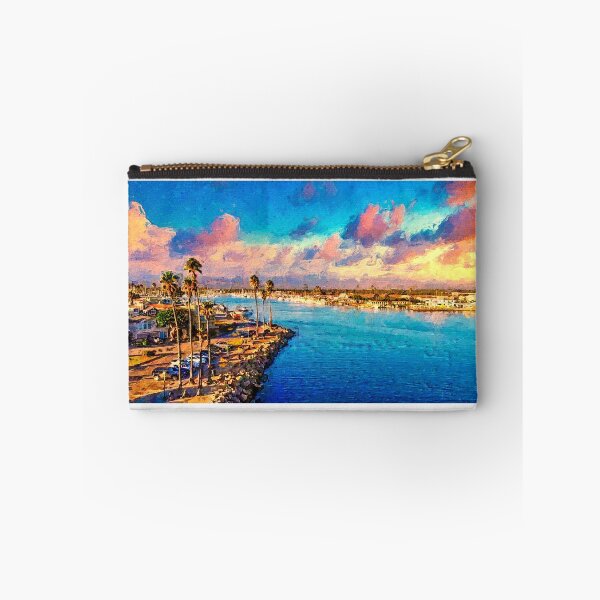 Item preview, Channel Islands Harbor near Oxnard, California - digital painting designed and sold by NickoPrints.