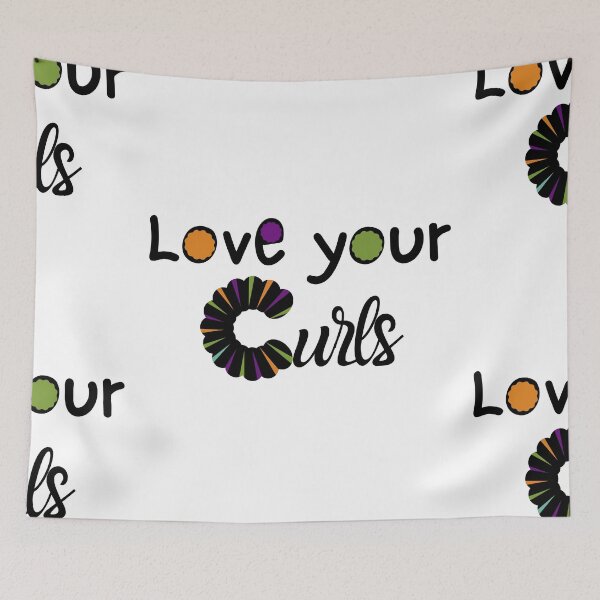 Item preview, Love your curls - Black designed and sold by SalxSal.