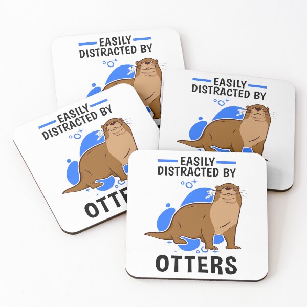 Item preview, Easily distracted by otters otters sea otters designed and sold by madgrfx.
