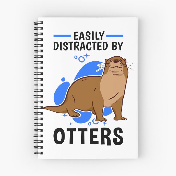 Item preview, Easily distracted by otters otters sea otters designed and sold by madgrfx.