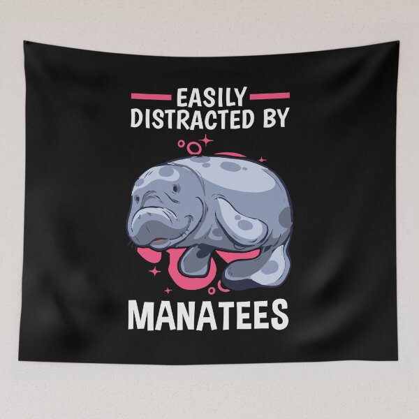 Item preview, Distracted by manatees manatee marine mammals designed and sold by madgrfx.