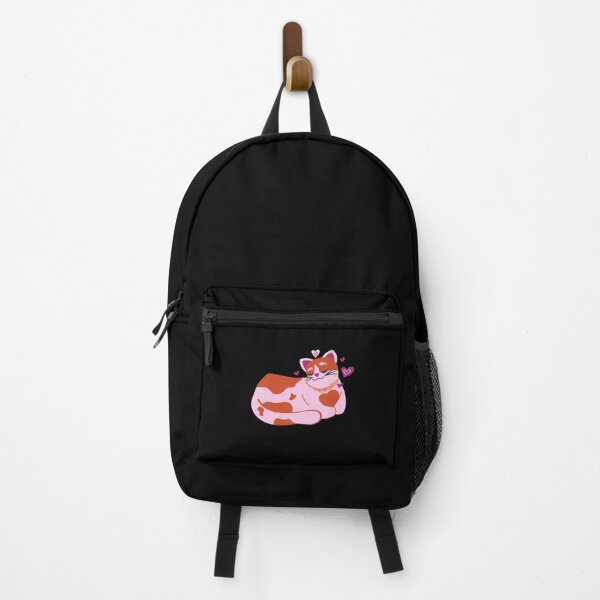 Item preview, Subtle Lesbian Pride, Cute Discreet Lesbian Flag Cat With Hearts, LGBTQ designed and sold by SweetestPrints.