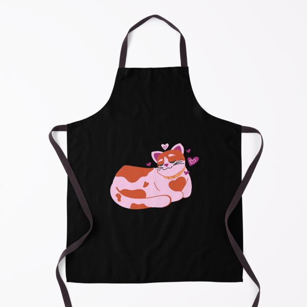 Item preview, Subtle Lesbian Pride, Cute Discreet Lesbian Flag Cat With Hearts, LGBTQ designed and sold by SweetestPrints.