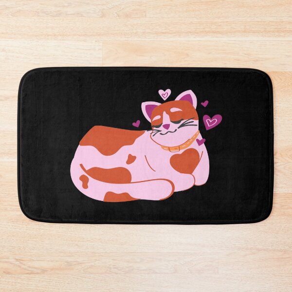 Item preview, Subtle Lesbian Pride, Cute Discreet Lesbian Flag Cat With Hearts, LGBTQ designed and sold by SweetestPrints.