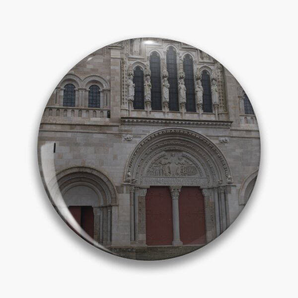 Item preview, Vezelay Abbey is a Benedictine and Cluniac monastery in the Bourgogne-Franche-Comte. Cloudy winter day. (vertical) designed and sold by Maurizio Fabbroni.