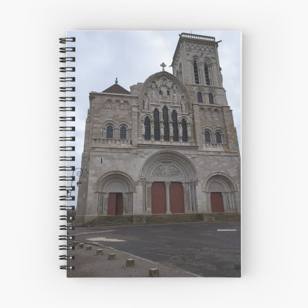 Item preview, Vezelay Abbey is a Benedictine and Cluniac monastery in the Bourgogne-Franche-Comte. Cloudy winter day. (vertical) designed and sold by Maurizio Fabbroni.