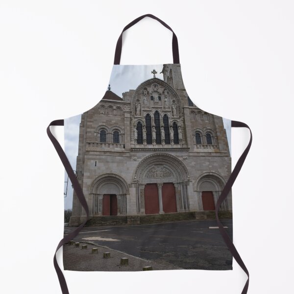 Item preview, Vezelay Abbey is a Benedictine and Cluniac monastery in the Bourgogne-Franche-Comte. Cloudy winter day. (vertical) designed and sold by Maurizio Fabbroni.