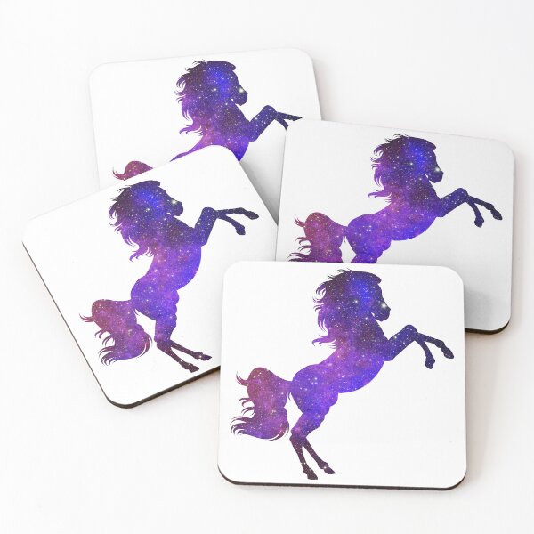 Item preview, Aesthetic Horse Shaped Purple Galaxy designed and sold by quinellie.