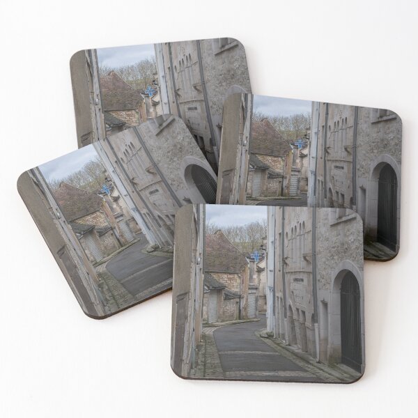 Item preview, Chablis is a town in the Bourgogne-Franche-Comte famous for its french white wine. Walking in narrow streets. (vertical) designed and sold by Maurizio Fabbroni.