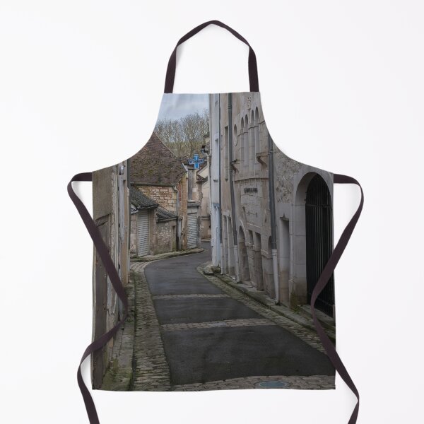 Item preview, Chablis is a town in the Bourgogne-Franche-Comte famous for its french white wine. Walking in narrow streets. (vertical) designed and sold by Maurizio Fabbroni.