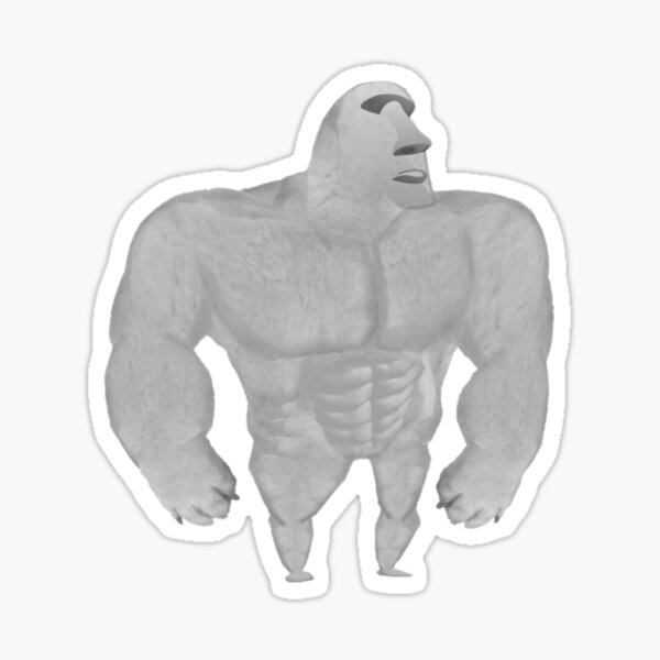 Buff Moai Sticker for Sale by TheBigSadShop