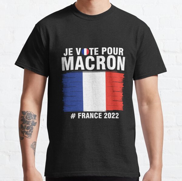 Je Vote Pour Macron - Emmanuel Macron présidentielle 2022 T-shirt classique