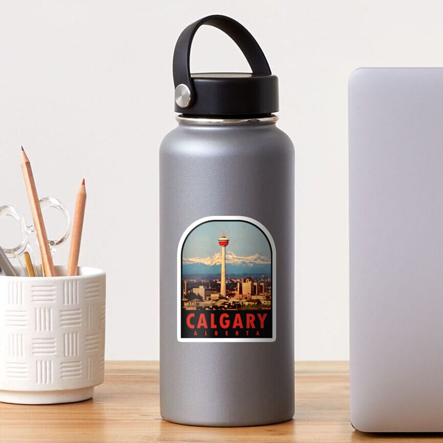 Calgary Alberta Canada Vintage Travel Decal Sticker