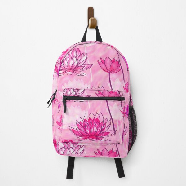 Item preview, lotus flowers pink monochrome designed and sold by AnaGuziiArt.