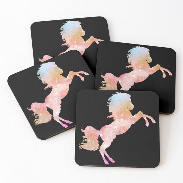 Item preview, Aesthetic Horse Shaped Blue, Pink and Yellow Galaxy designed and sold by quinellie.