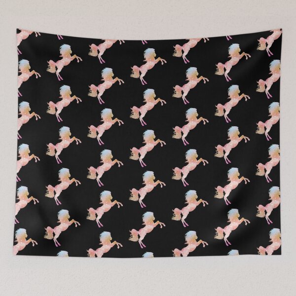 Item preview, Aesthetic Horse Shaped Blue, Pink and Yellow Galaxy designed and sold by quinellie.