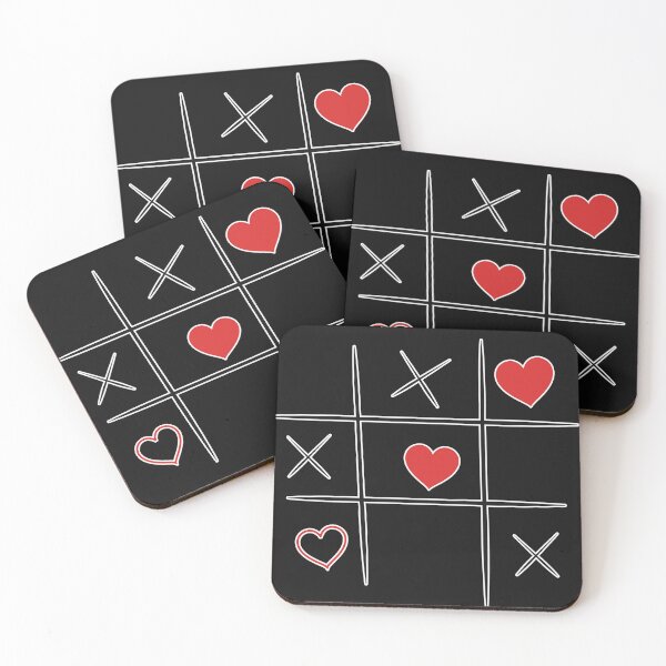 Item preview, Heart Tic Tac Toe Game  designed and sold by emilypigou.