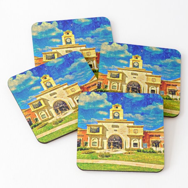 Item preview, Historical building with clock tower on the Fourth Street in Rancho Cucamonga designed and sold by NickoPrints.