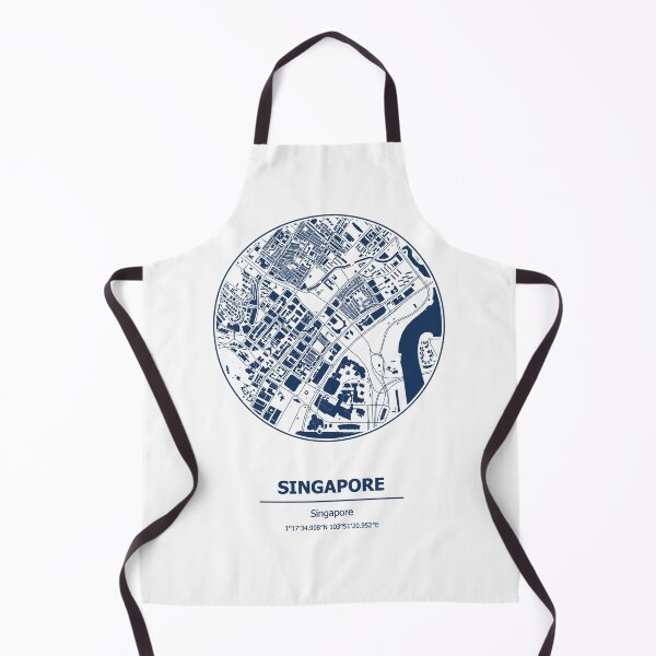 Item preview, Singapore city map coordinates designed and sold by chrlalexandru.