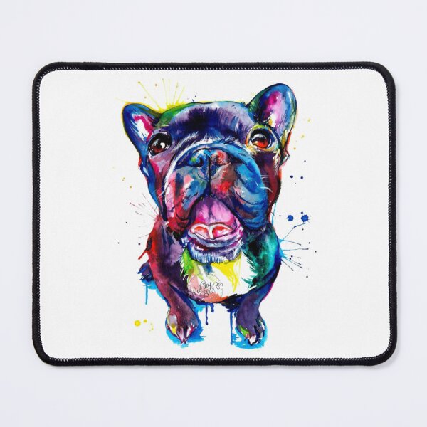 Artikelvorschau, bunte französische bulldogge entworfen und verkauft von RedShop24.