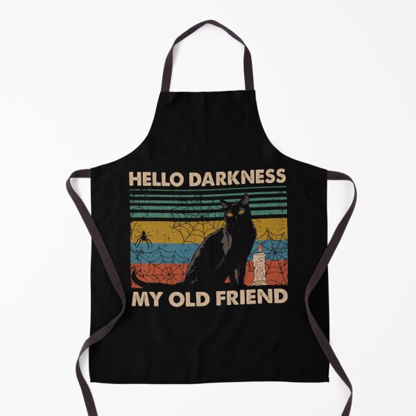Item preview, Hello Darkness My Old Friend Black Cat designed and sold by RakelKarlsson.