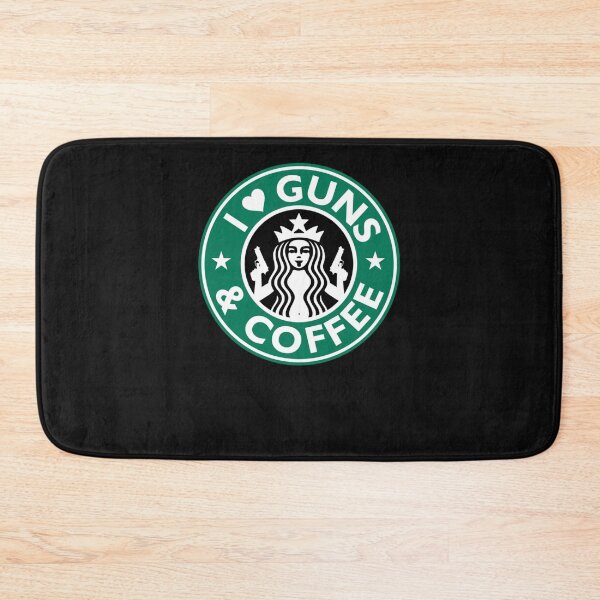 Item preview, I Love GUNS AND COFFEE Shirt Funny Gun T-Shirt Essential T-Shirt designed and sold by MariaBorgwardt.