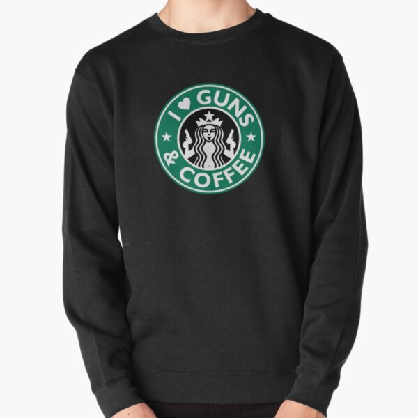 Item preview, I Love GUNS AND COFFEE Shirt Funny Gun T-Shirt Essential T-Shirt designed and sold by MariaBorgwardt.
