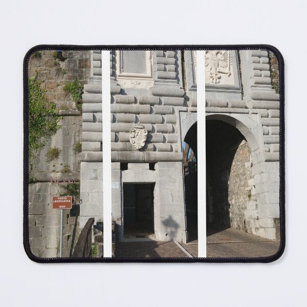 Item preview, Gorizia, Italy. The castle. It stands between the walls of the ancient village, what medieval sources cite as Upper Land. Friuli Venezia Giulia. Sunny spring afternoon day (vertical) designed and sold by Maurizio Fabbroni.