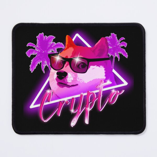 Item preview, Retrowave Doge - Crypto designed and sold by blockrock.