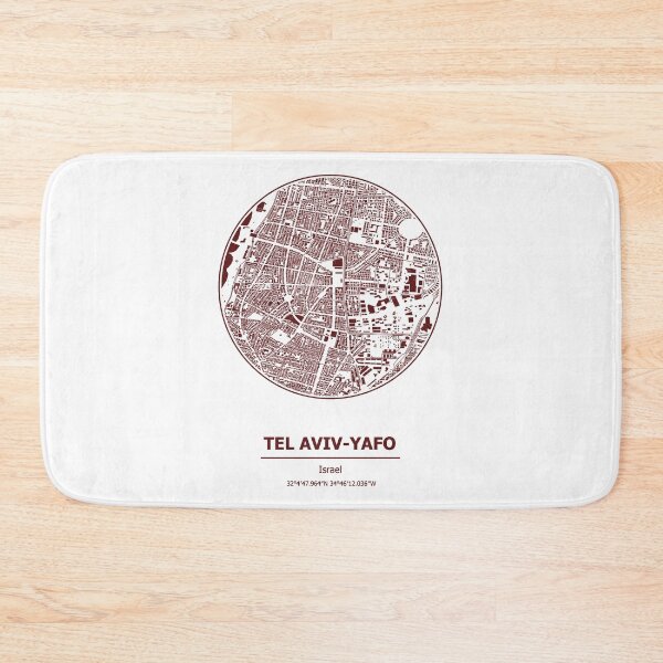 Item preview, Tel Aviv city map coordinates designed and sold by chrlalexandru.