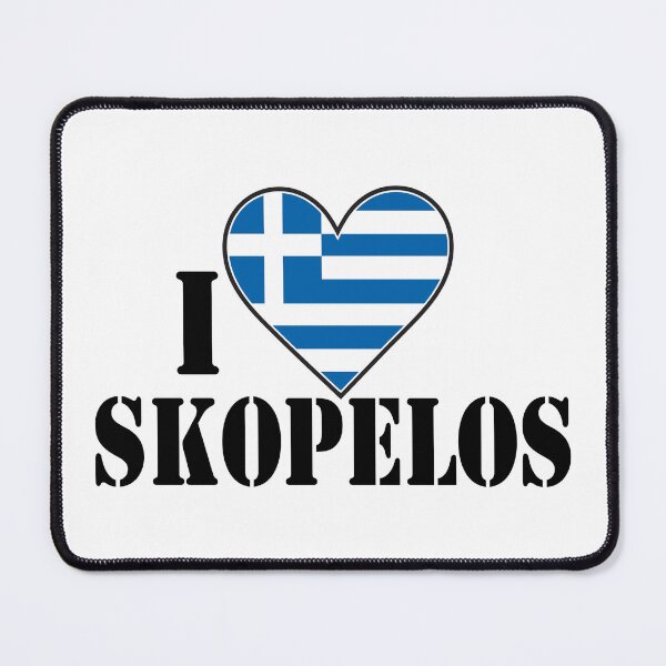 Item preview, I Love Skopelos: Greek Flag designed and sold by SMP-Shop.