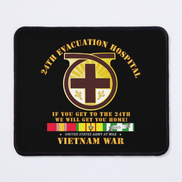 Item preview, Army - 24th Evacuation Hospital - Get to 24th - w Vietnam SVC designed and sold by Military Insignia Products.