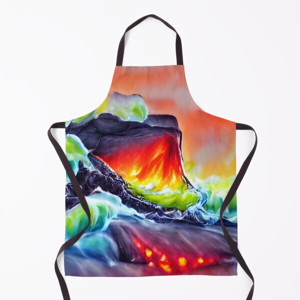 Item preview, AI Generated Art, Lava tidal wave glowing neon watercolour designed and sold by ACC .