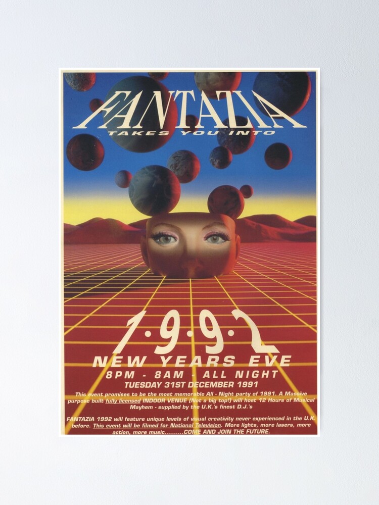 Fantazia rave  Poster for Sale by blueberrycafe