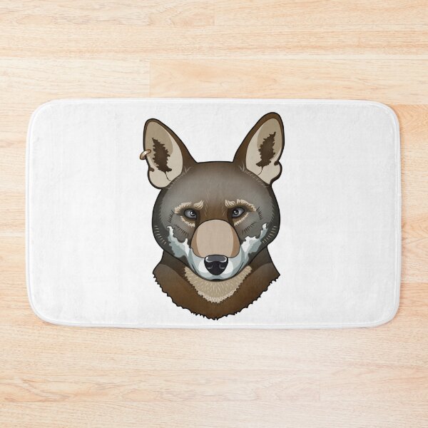 Item preview, graphic stylized gray - brown wolf head designed and sold by nataliavavilina.