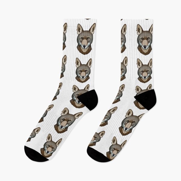 Item preview, graphic stylized gray - brown wolf head designed and sold by nataliavavilina.